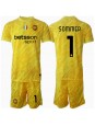 Inter Milan Yann Sommer #1 Målvakt Replika Borta Kläder Barn 2024-25 Kortärmad (+ byxor)